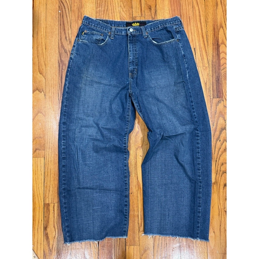 VTG Todd Oldham Jeans Men 36x27 Blue Denim Baggy Barrel 90s Skate Grunge Y2K